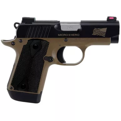 Kimber Micro9 Hero 9mm 3.15" Barrel 7+1 Rnd Black/Tan