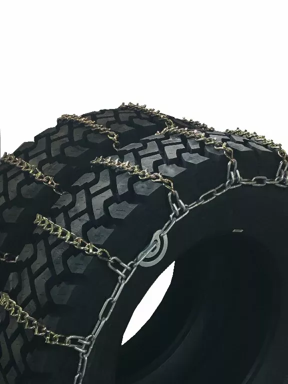Kinedyne Grip Link Tire Chains | 15402PK | Tire Size 11 x 22.5 | Dual-Triple V-Bar Cross Chain | For Heavy-Duty Highway Truck Drive Tires & Extreme Winter Traction