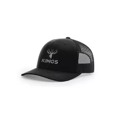 KINGS CAMO Black/Black Kings Embroidered Logo Snapback Hat (112-B/B-A)