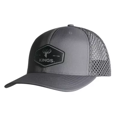KINGS CAMO Legacy Charcoal Patch Hat (835-CH/CH-LEGACY)