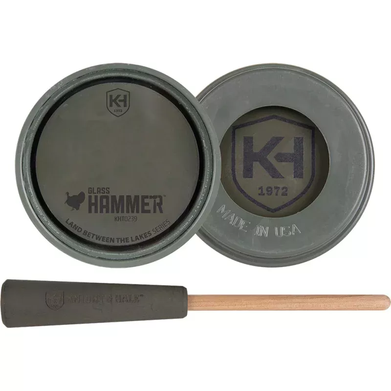 Knight and Hale Plastic Pot Turkey Call Glass over Plastic