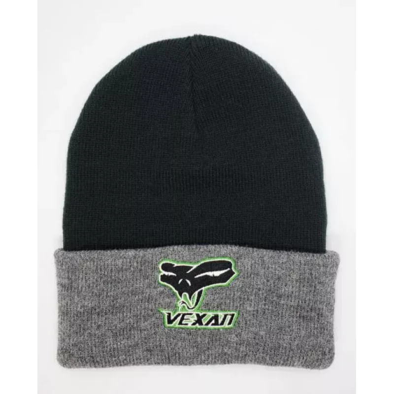Knit Stocking Cap|Black&Blue