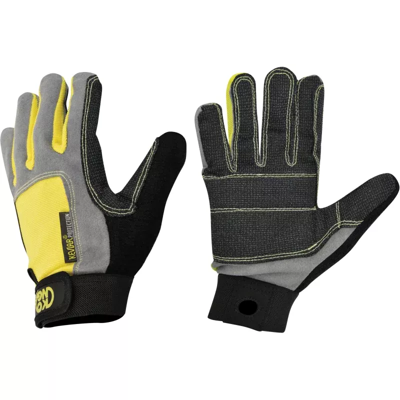 KONG Full Kevlar Palm Gloves Large – Durable Cut-Resistant Work Gloves