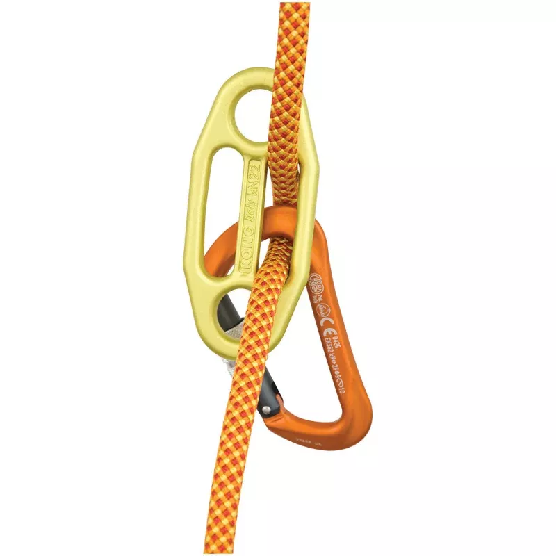 KONG Gigi Belay Device Yellow – Lightweight Climbing Hardware