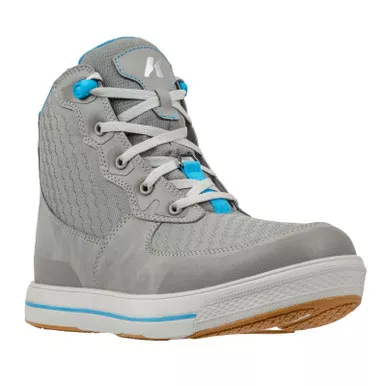 KORKERS Salt Sneaker Gray Wading Boots with Fixed Kling-On Deck Sole (FB9300)