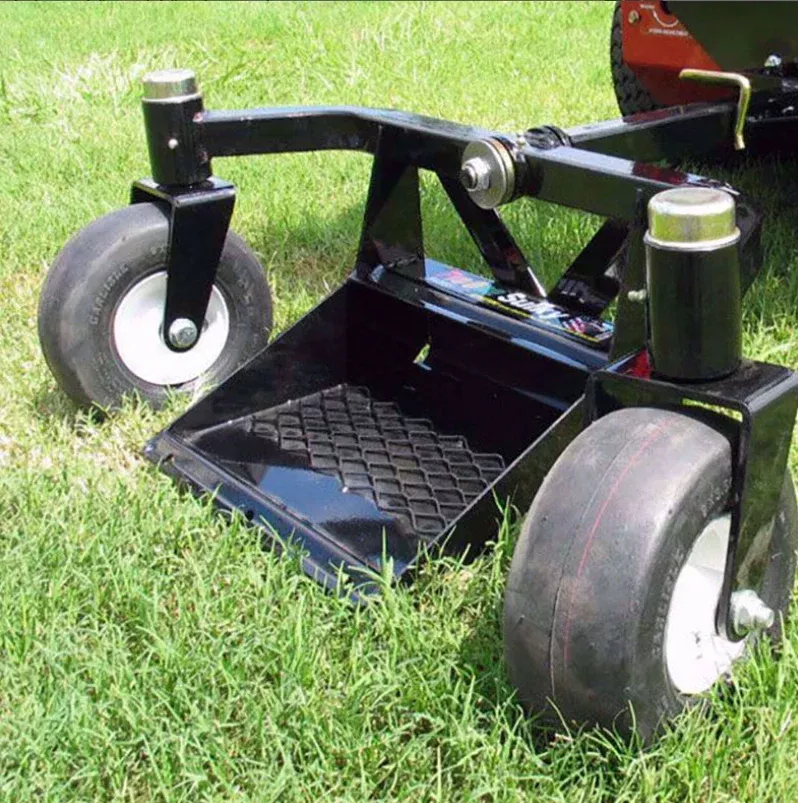 Landshark Pro Swivel Wheel Sulky | Model PS2003B-1038-2 | 38″ Platform | Universal Mount | For Commercial Walk-Behind Mowers & Lawn Care Equipment