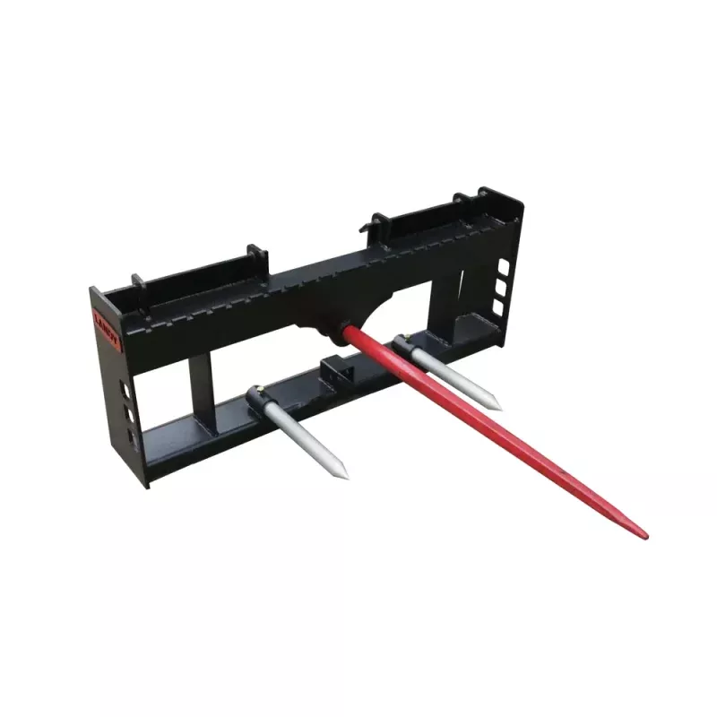 Landy Attachment Bale Spear | Width 49″ | 8-16 GPM | 20-35 HP | For Skid Steers, Tractors, ATVs & UTVs