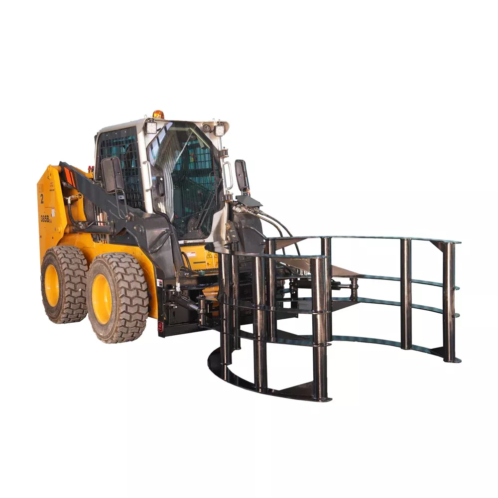 Landy Attachments Hay Bale Grapple | Width 57.6″ | 15 GPM | 20–25 HP | For Skid Steer, Tractor, ATV & UTV
