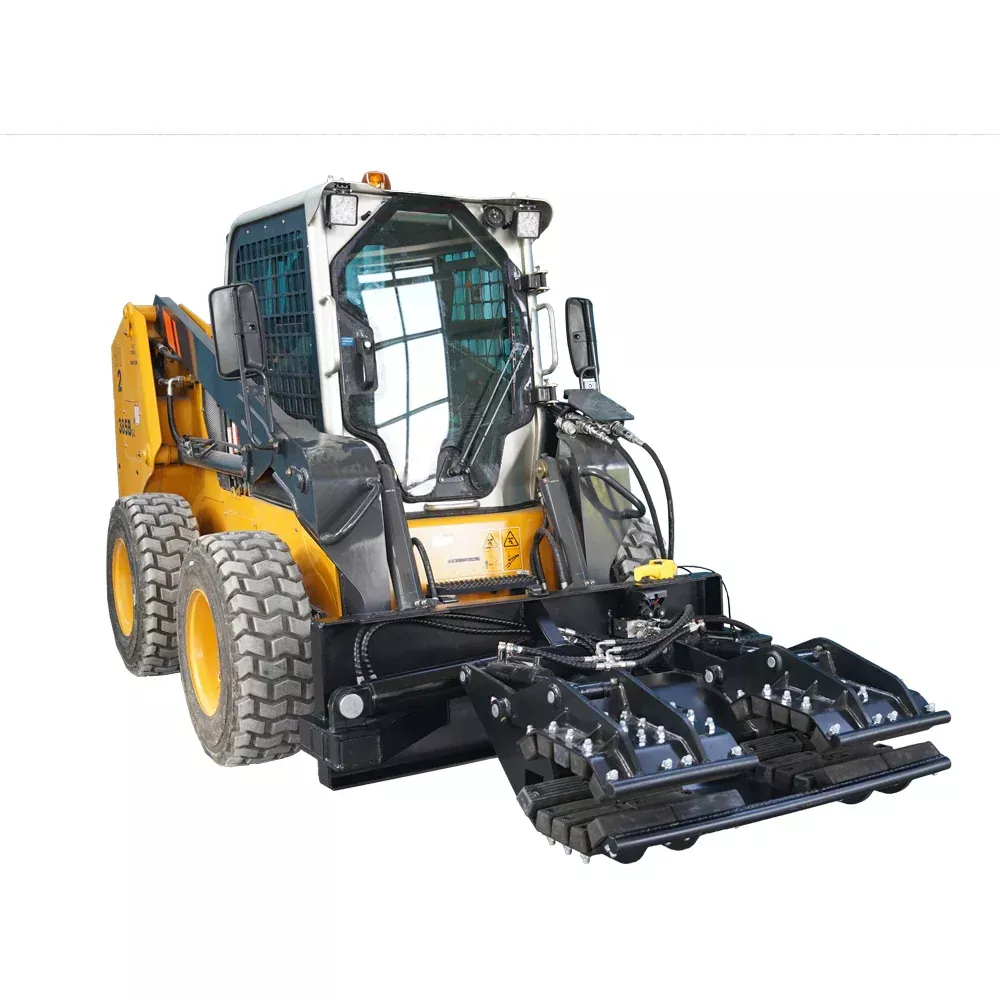 Landy Attachments Hydraulic Pole Setter | Width 42″ & 52″ | Opening Range 3″-21″ | 16 GPM | 1 Ton | For Skid Steers, Excavators & Telehandlers