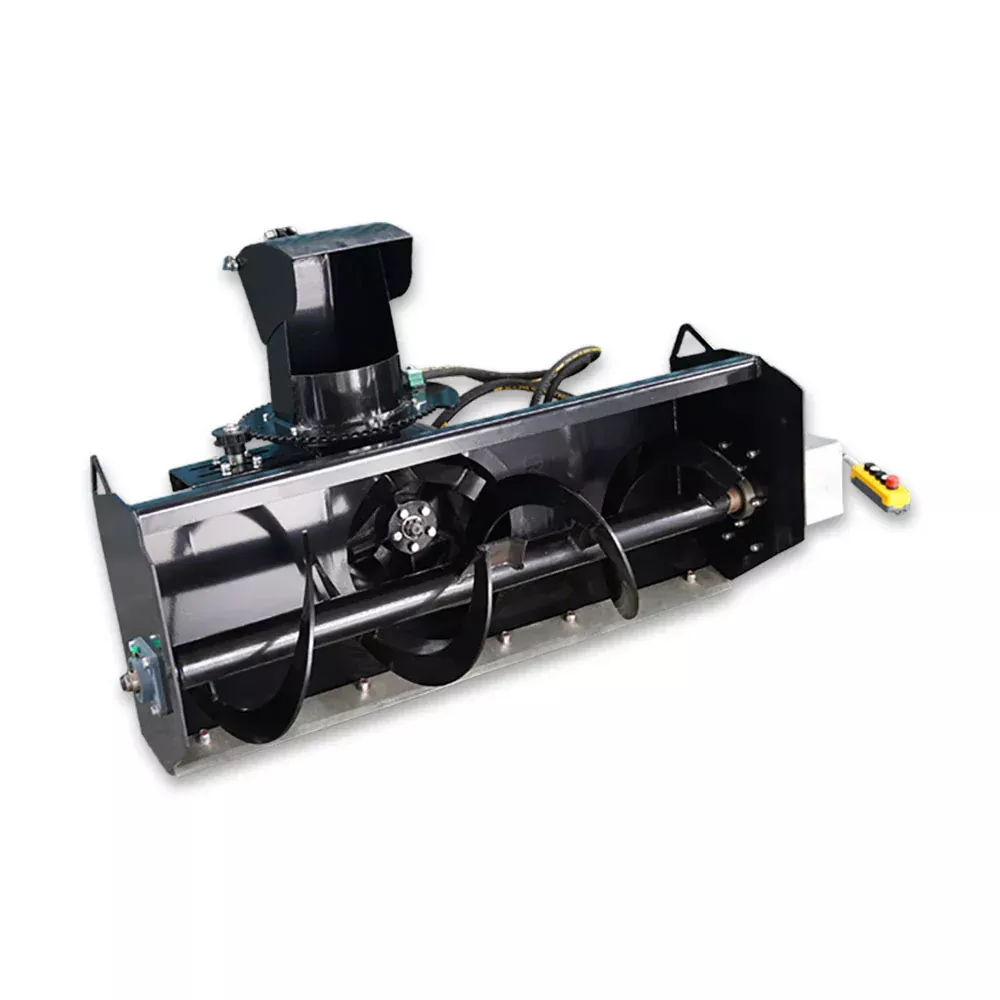 Landy Attachments Hydraulic Snow Blower | Model MS-HSB1220 | Width 48″ | 8-13 GPM | For Mini Track Loaders & Skid Steers