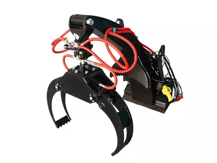 Landy Attachments Mini Skid Steer Log Grapple | Operating Width 48″ | 8-13 GPM | For Mini Skid Steers