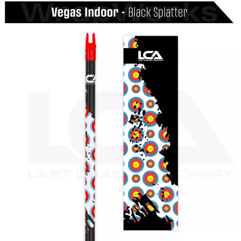 Last Chance WrapWorks Vegas Indoor Black Splatter Precision Fixed Standard