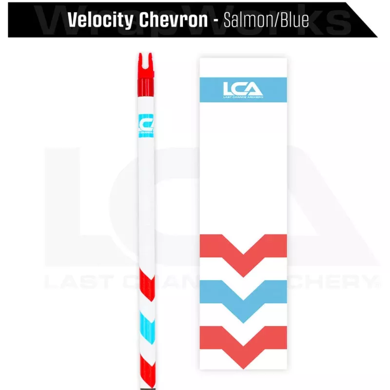Last Chance WrapWorks Velocity Chevron Salmon/Blue Precision Fixed Standard