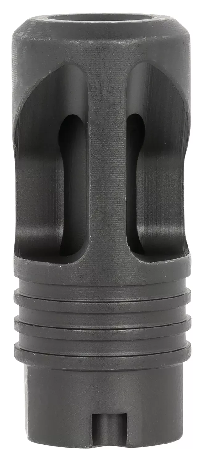 LBE Unlimited Dual Port Flash Hider Black with 14x1 LH Threads AK-Platform