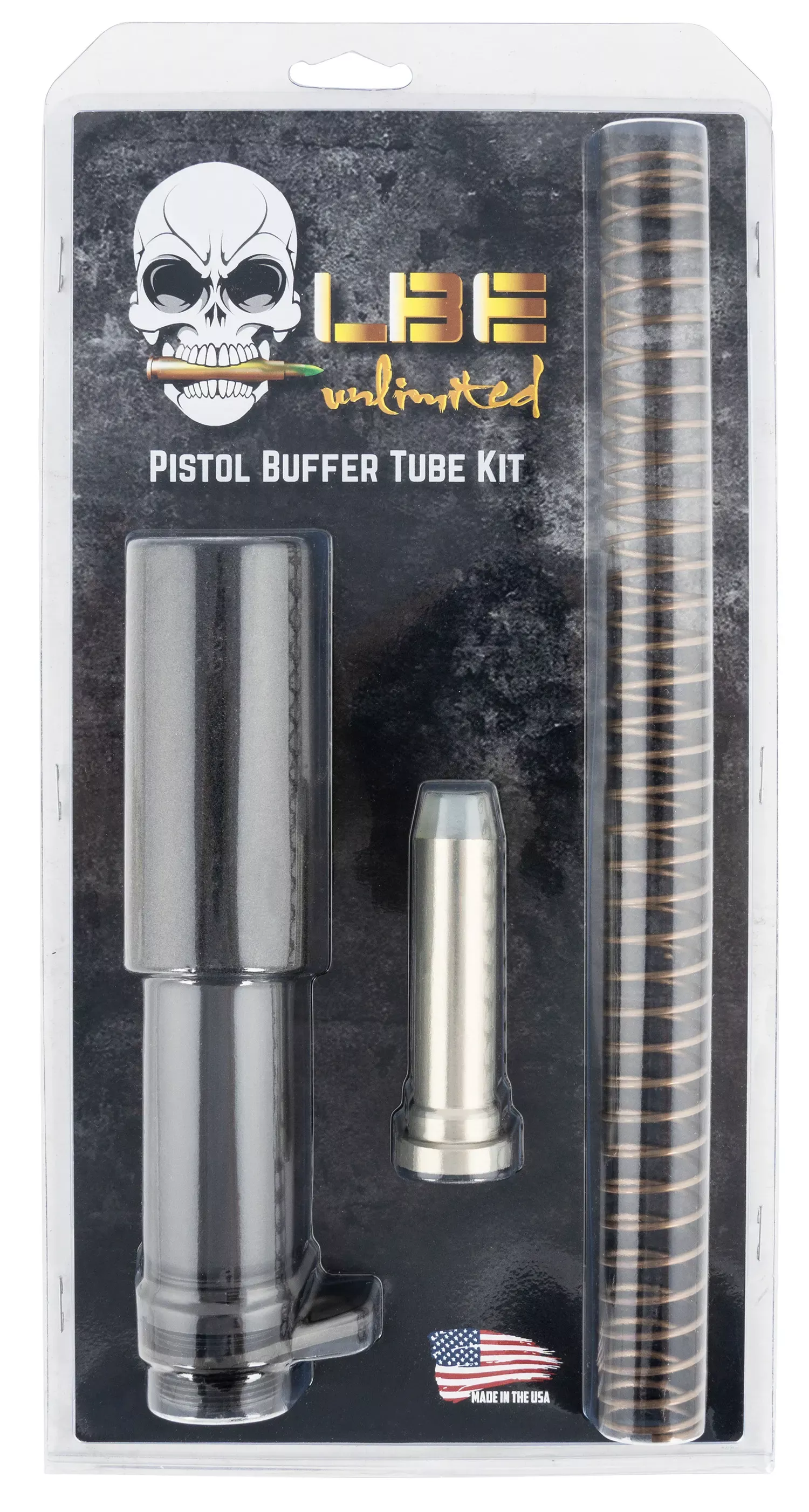 LBE Unlimited Pistol Buffer Tube KitGray AR-Platform