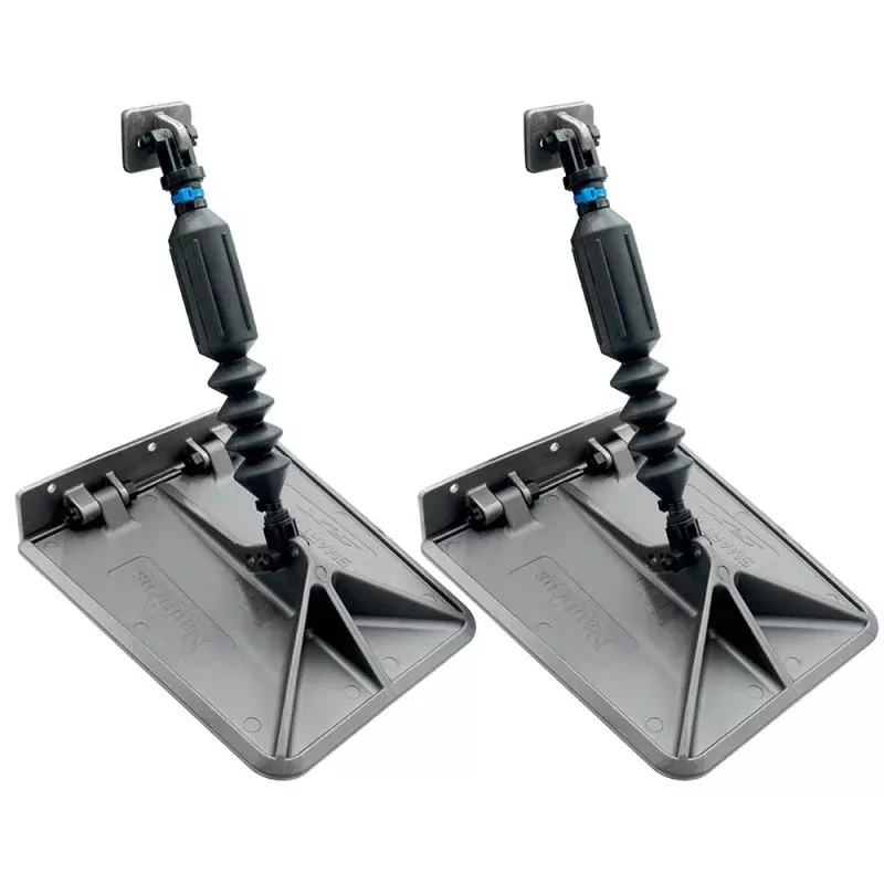 Lectrotab SX 9.5 x 10 Smart Tabs 12-16′ Boats w/40lb Actuators – 40-80HP – Gunmetal Grey