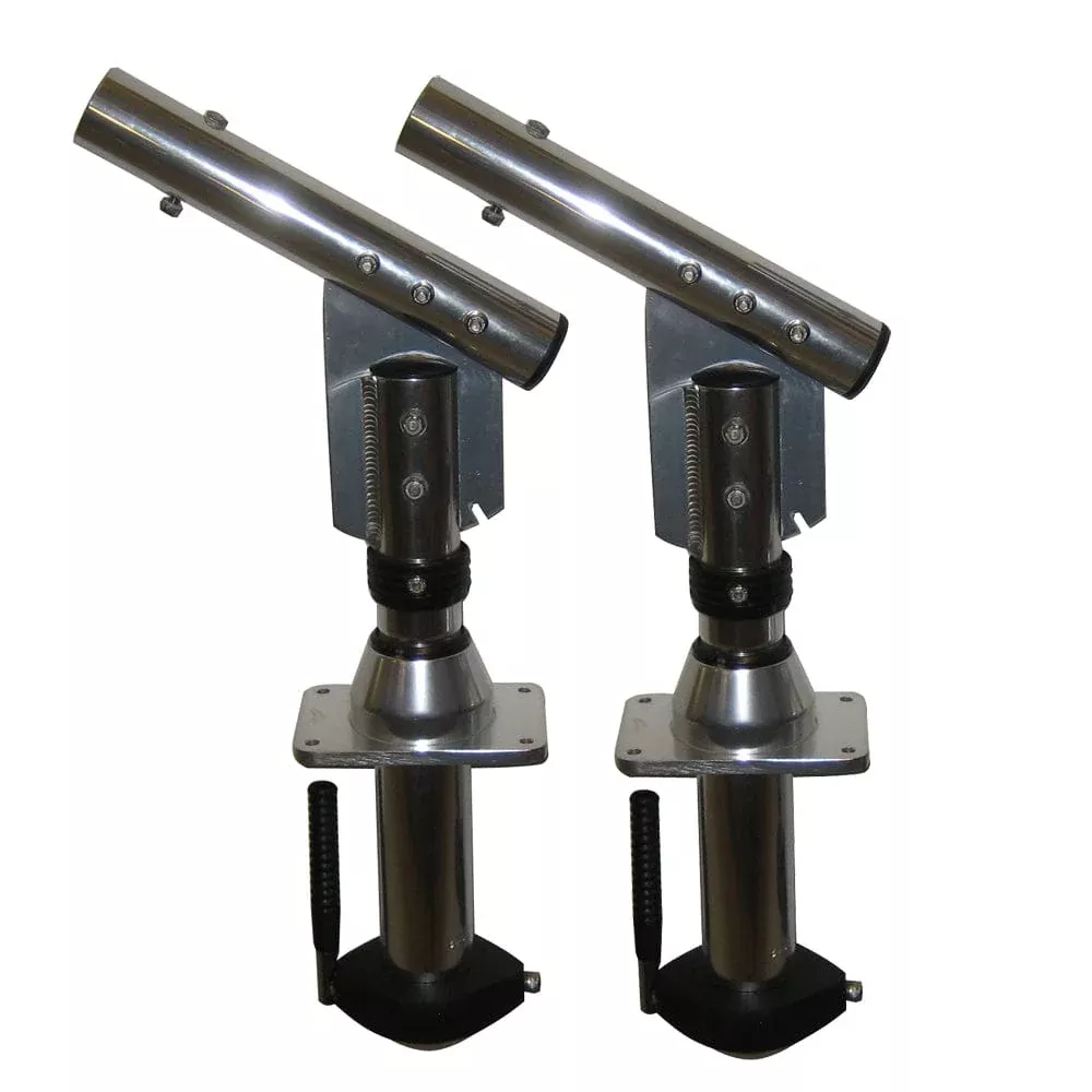 Lee’s Sidewinder Bolt-In Outrigger Mounts, Lay-Down Version – Silver(Pair)