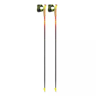 LEKI Vertical K Red/Carbon/Yellow Trekking Poles (6532592)
