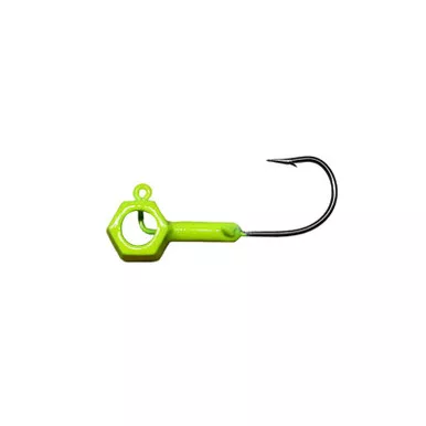 Leland - Eyehole Hammer Jighead - 3/16oz 5pk Chartreuse
