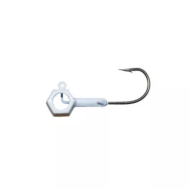 Leland – Eyehole Hammer Jighead – 3/16oz 5pk White