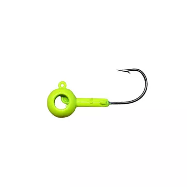 Leland Eyehole Round Jighead - 3/16oz Chartreuse