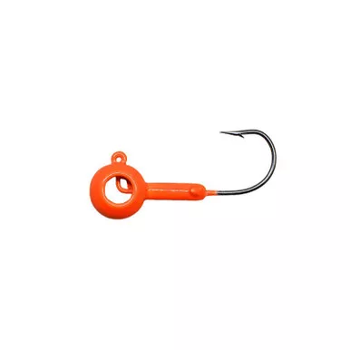 Leland Eyehole Round Jigheads – 3/16oz 5pk Orange