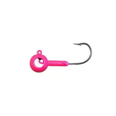 Leland’s Lures Eyehole Round Jighead 1/32oz- Pink