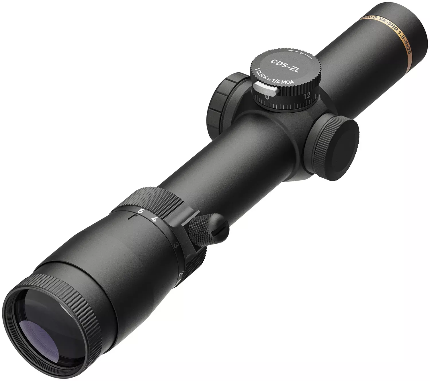 Leupold VX-3HD CDS-ZL Matte 1.5-5x20mm 30mm