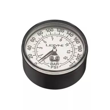 LEZYNE 220 PSI 2.5in Black/Silver Bicycle Pump Replacement Gauge (1-RP-FLGUE-V2220)