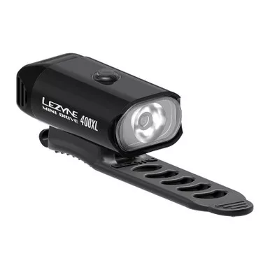 LEZYNE Mini Drive 400XL Gloss Black Front Bike Light (1-LED-24F-V204)