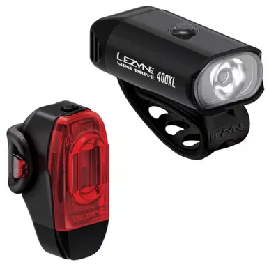LEZYNE Mini Drive 400XL and KTV Drive+ Pair Light Set (1-LED-24P-V604)