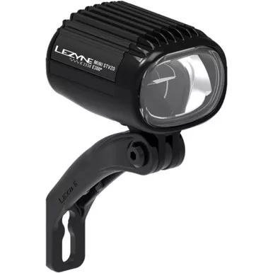 LEZYNE Mini StVZO E300Plus Matte Black Front Bike Light For E-Bikes (1-LED-EMNIST-V217C)
