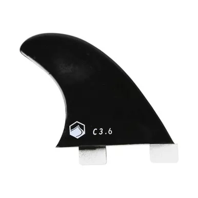 LIQUID FORCE Center Black Dual Tab Fin