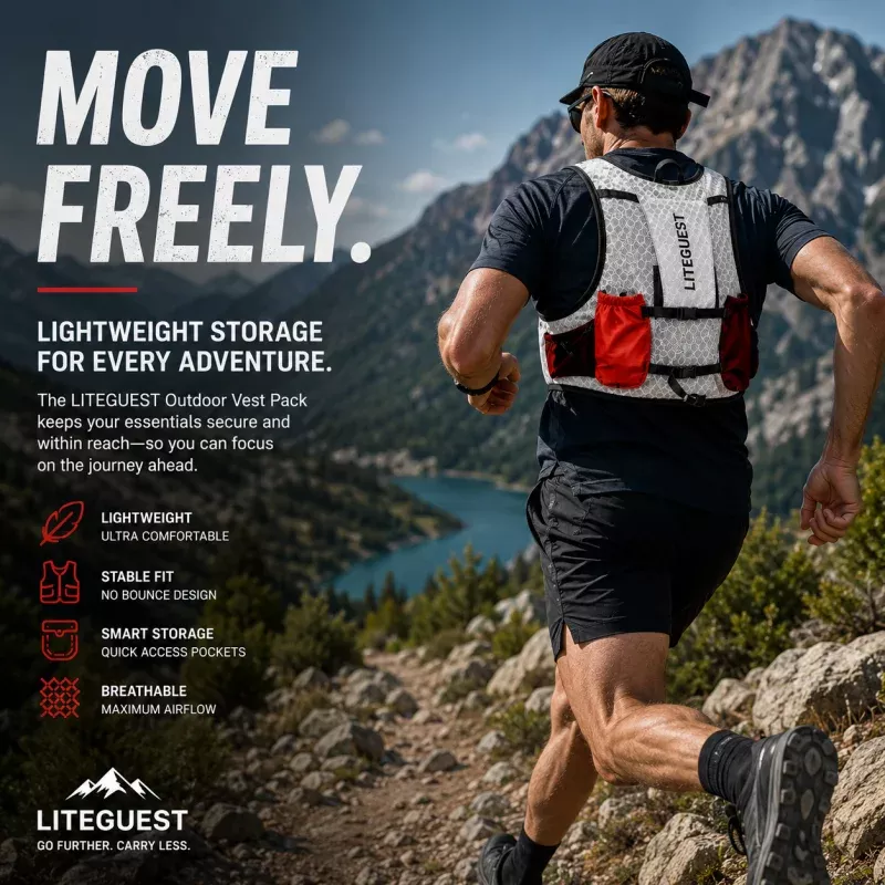 LITEGUEST Trail Running Vest PackLightweight Hiking Backpack