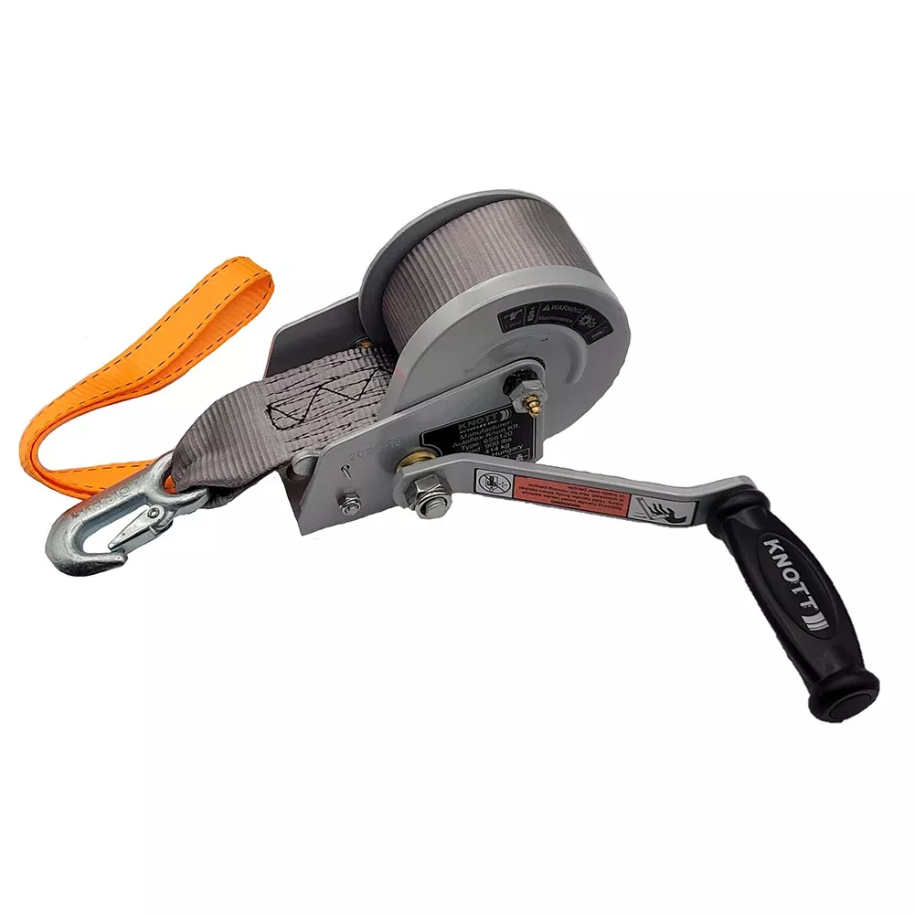 Load Rite Single-Speed Trailer Winch – 900lbs – 12′ Strap – 7″ Handle – 6089.21K