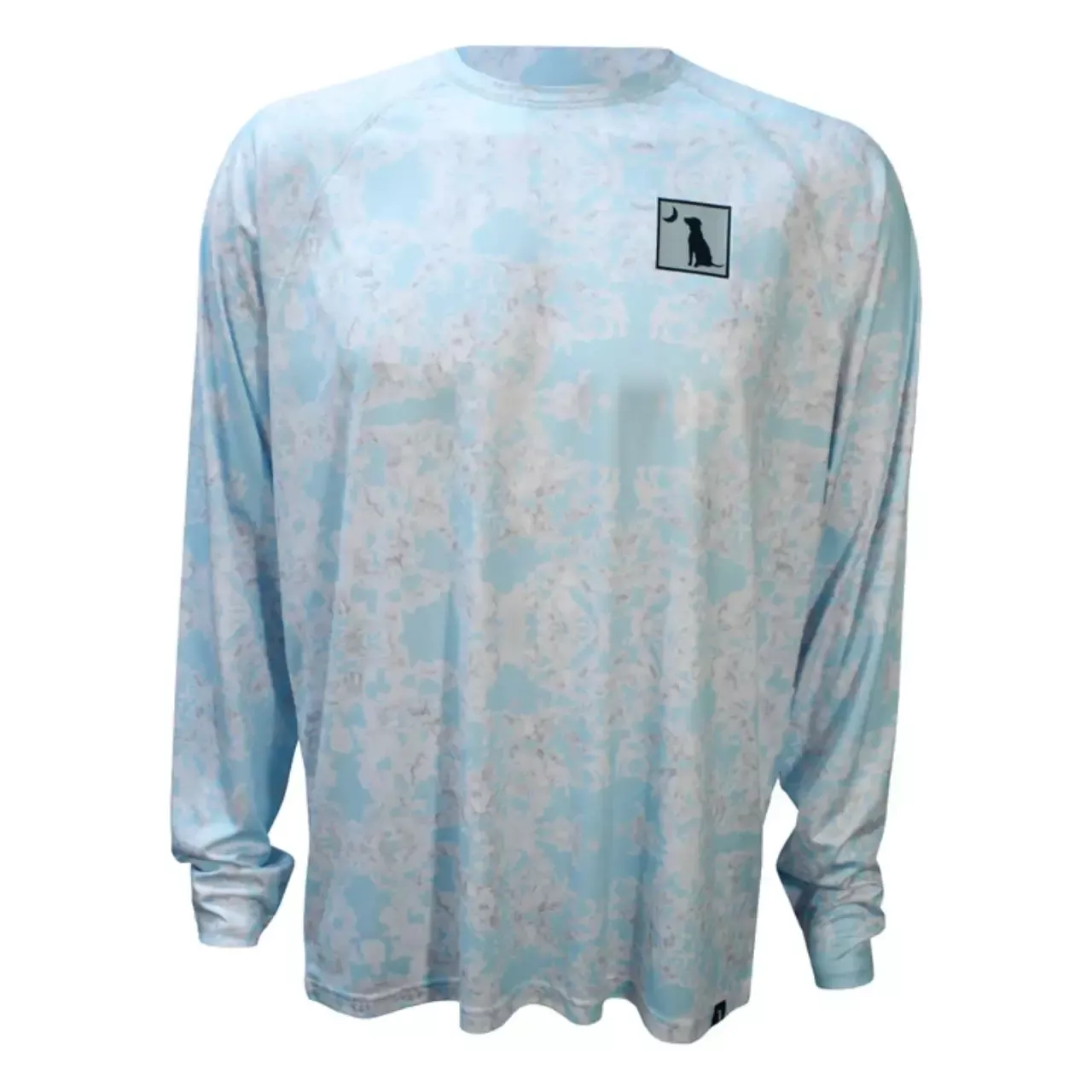 Local Boy Outfitters Men’s L/S Printed Performance UPF 50+ Shirt – Light Blue