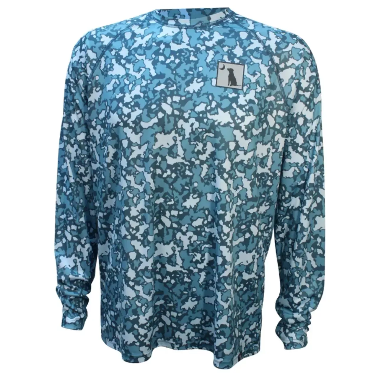 Local Boy Outfitters Men’s L/S Printed Performance UPF 50+ Shirt – Pond Blue