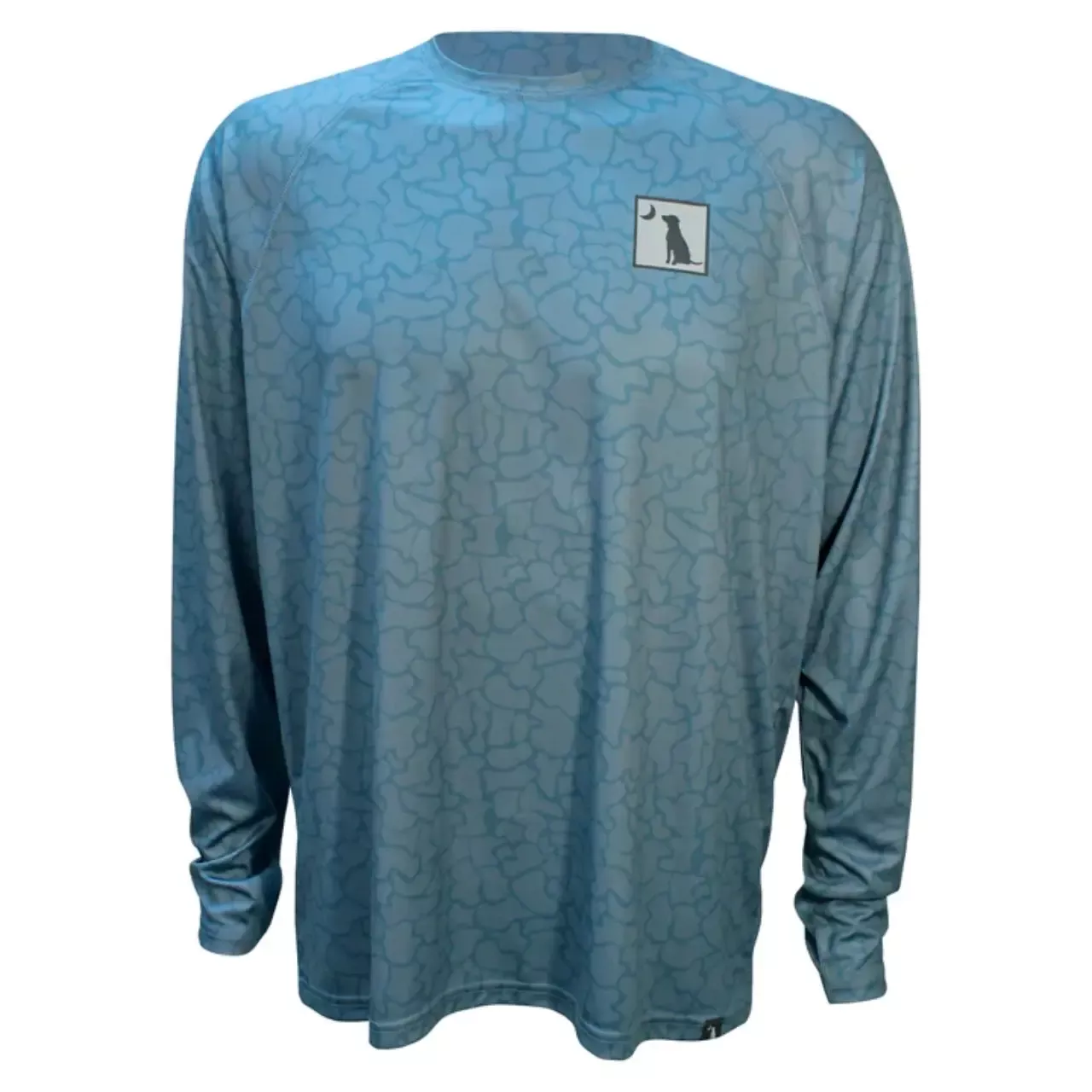 Local Boy Outfitters Men’s L/S Printed Performance UPF 50+ Shirt – Slate