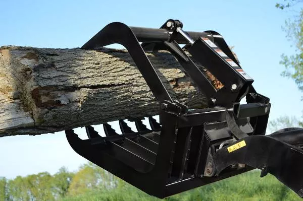 Loflin Fabrication Root Grapple | 36″ To 50″ Width | 2″ x 10″ Hydraulic Cylinder | Hydraulic Flow 14 To 43 GPM | Horsepower 35 HP | For Mini Skid Steers & Tractors