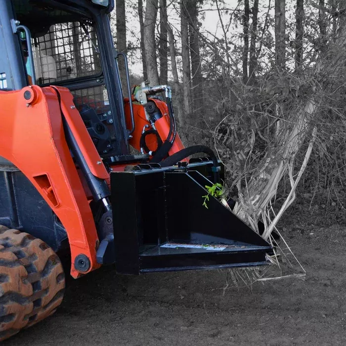 Loflin Fabrication Tree Shear | Heavy-Duty Cutting | Non-Rotating & Manual Rotating | Up to 12″ Cutting Diameter | For Skid Steer