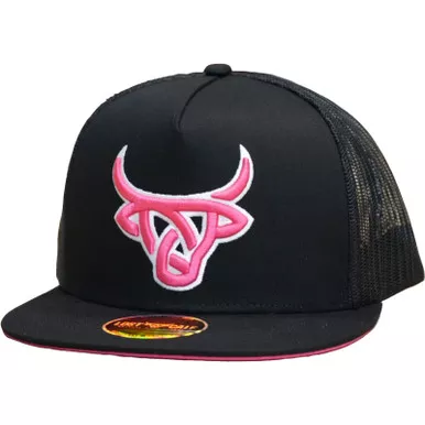 LOST CALF Rosy Black Flat Cap (LCF00027)