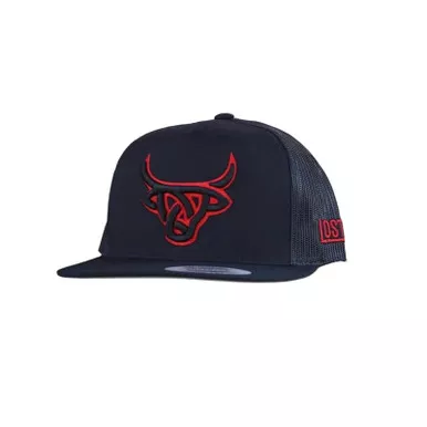 LOST CALF Toro Bravo Black Flat Cap (LCF00002)