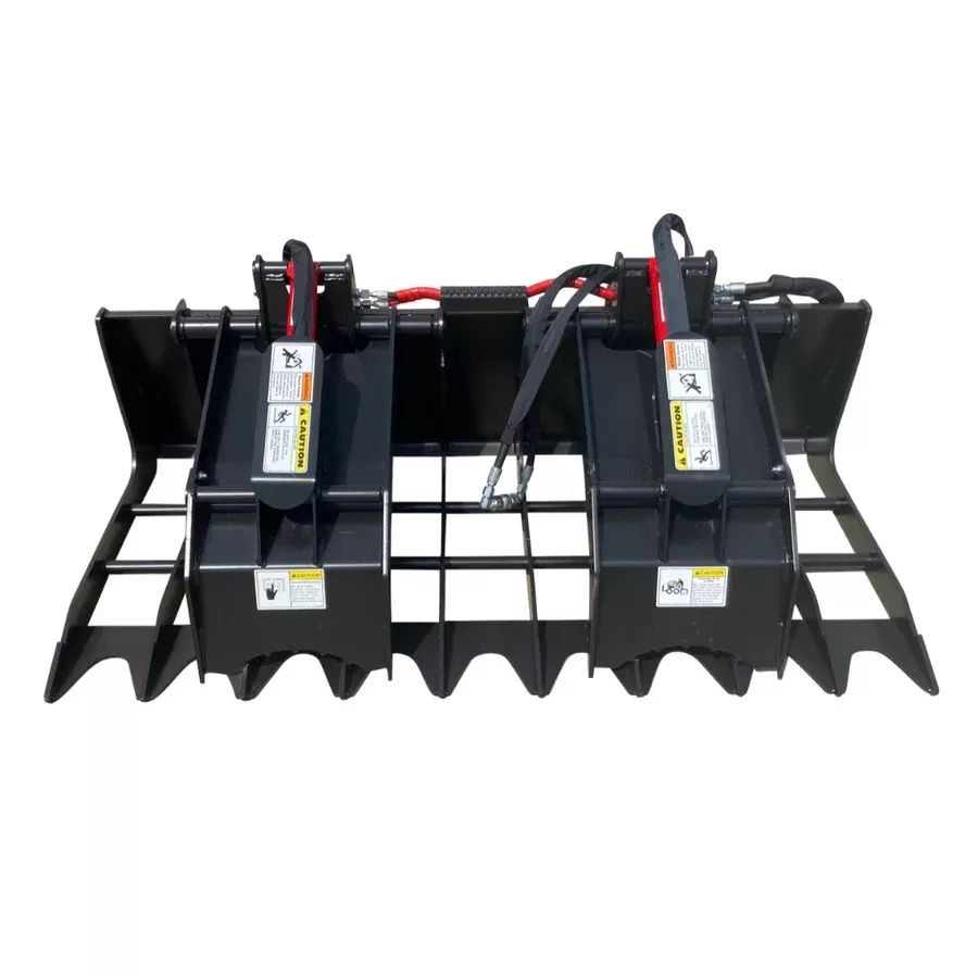 LOWE | BG-600 Grapple | 72″ Width | 42″ Grapple Opening | 863 lb Heavy-Duty Design | Heavy-Duty Construction | Greaseable Pivot Points | For Skid Steers