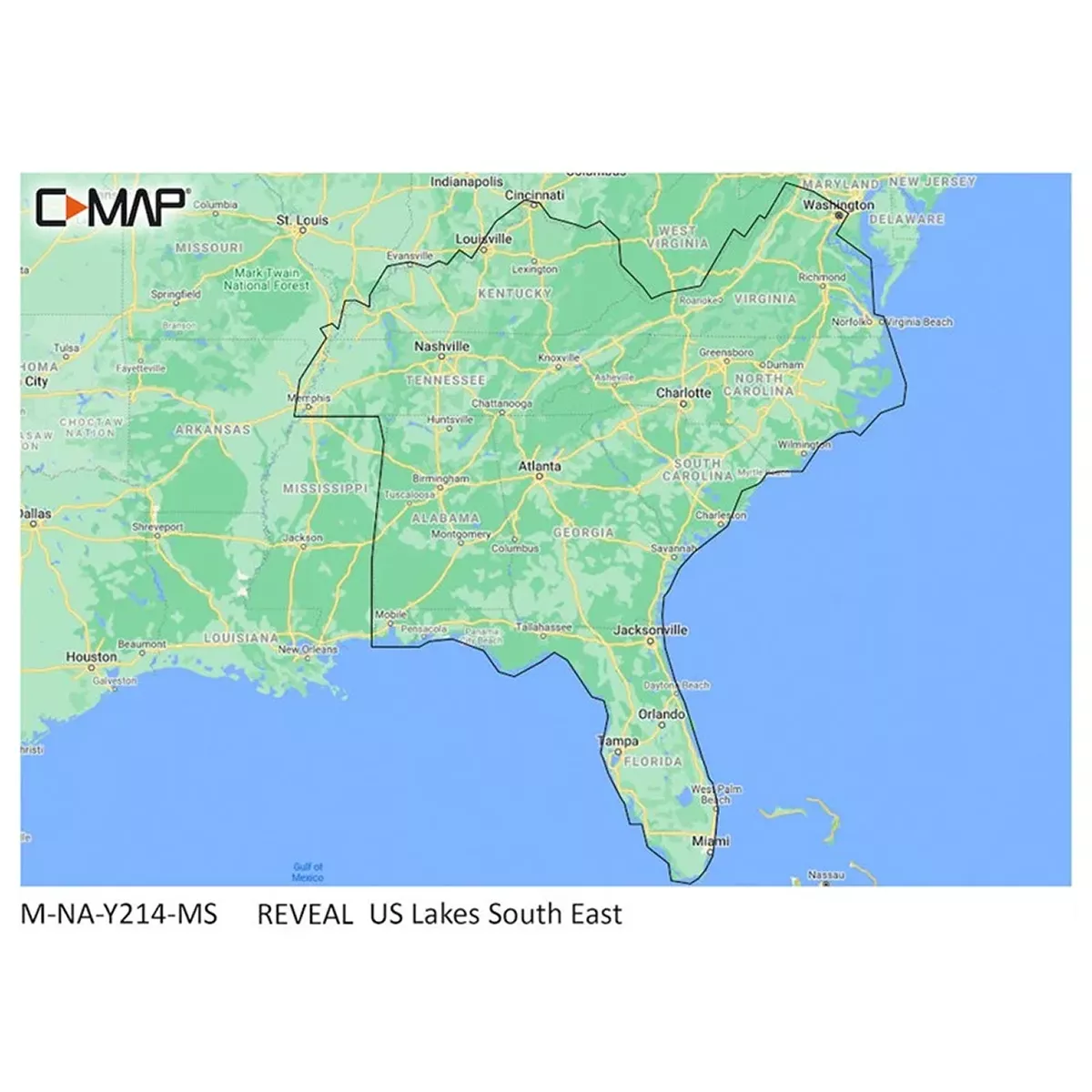 Lowrance C-MAP REVEAL - US Lakes South East