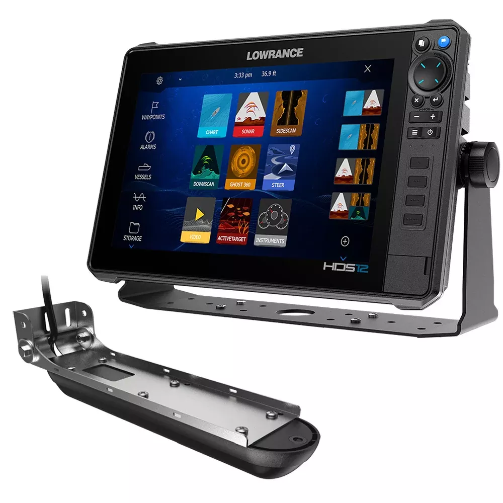 Lowrance HDS PRO 12 w/Preloaded C-MAP DISCOVER OnBoardActive Imaging 3-in-1 Transom Mount Transducer [000-16521-001]
