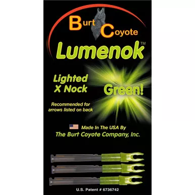 Lumenok X3 Lighted Nocks, X Nock, HD Orange, 3 Pack