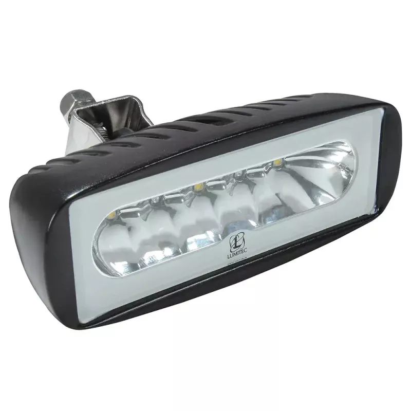Lumitec Caprera2 – LED Flood Light – Black Finish – 2-Color White/Red Dimming [101218]