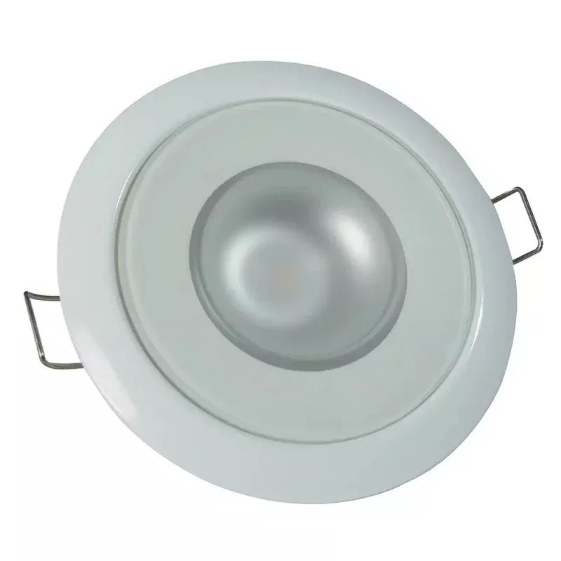 Lumitec Mirage – Flush Mount Down Light – Glass Finish/White Bezel – White Non-Dimming [113123]