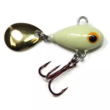 Lunkerhunt Magic Bean Micro Tail Spin 1/4 oz. Glow 1/4