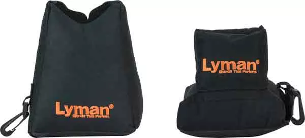 Lyman Crosshair Shooting Bag – Combo Front & Rear Black Nylon